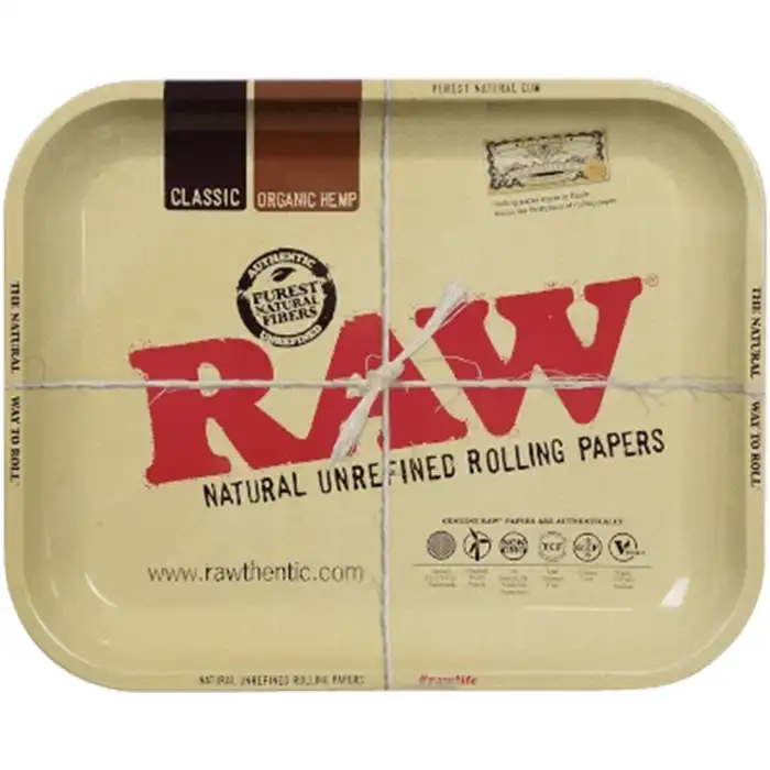 METAL ROLLING TRAY LARGE RAW